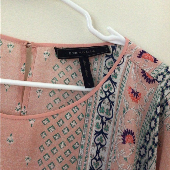 BCBG Maxazria Pink Aztec Print Romper Small - Picture 4 of 7